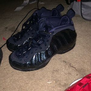 Nike Shoes - Woman’s blue glitter foamposites Nike Shoes - Woman’s blue glitter foamposites